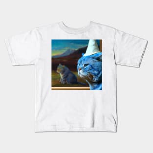 Meowster Smurf Cat Kids T-Shirt